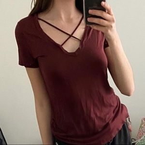 Urban Outfitters Maroon Tee